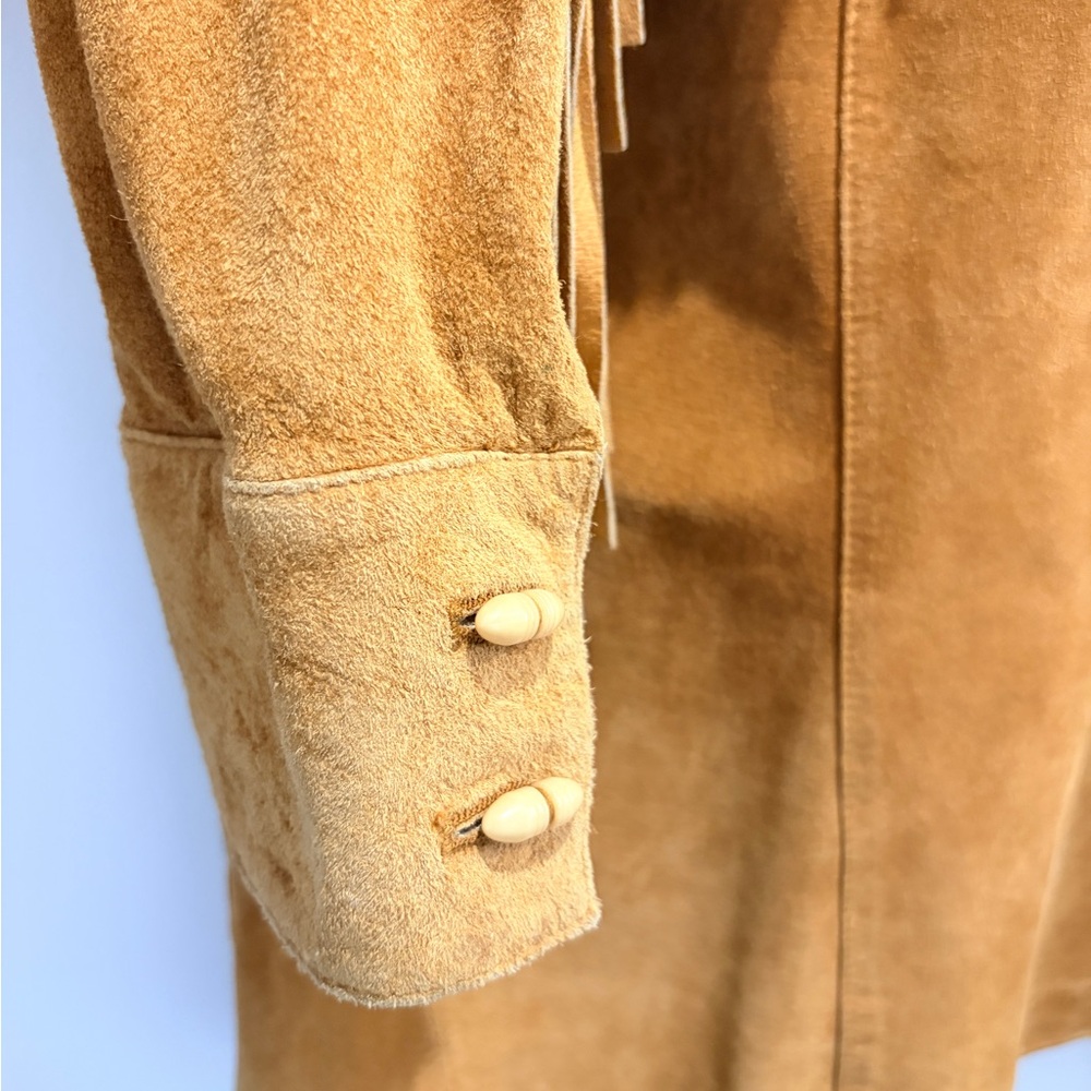 Vintage Ralph Lauren Dry Goods Supply Fringe Suede Western Jacket - Picture 5 of 11
